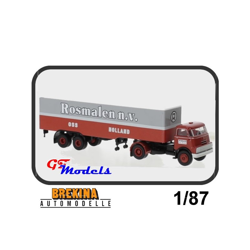 DAF Do 2000 + trailer "Rosmalen" 1957 - Brekina miniatuur truck 1:87