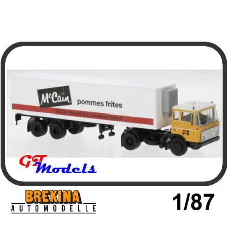 DAF FT 2600 PP-SZ + Trailer - Van Amerongen / McCain - Brekina miniatuur truck 1:87