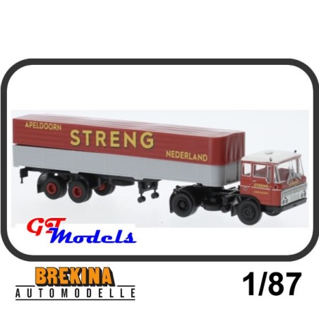 DAF FT 2600 + Trailer - Streng - Brekina miniatuur truck 1:87