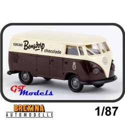 Volkswagen T1 -Bensdorp Chocolade - Brekina miniatuur auto 1:87
