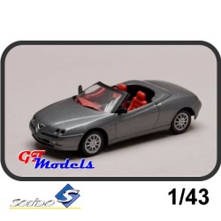 Alfa Romeo Spider 1995 Grijs - Solido miniatuur auto  1:43