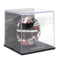 Helm Charles Leclerc -  2021 - Edition Atlas miniatuur helm 1:5