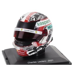 Helm Charles Leclerc -  2021 - Edition Atlas miniatuur helm 1:5