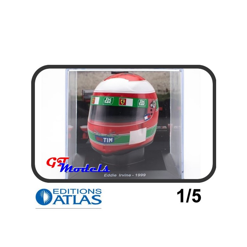 Helm Eddie Irvine 1999- Edition Atlas miniatuur helm 1:5