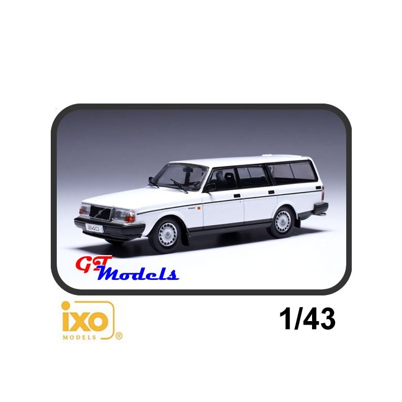 Volvo 240 GL Combi 1988 Wit - Ixo miniatuur auto 1:43