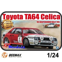 Toyota TA64 Celica '85 Haspengouw Rally - Aoshima Beemax modelbouw pakket 1:24