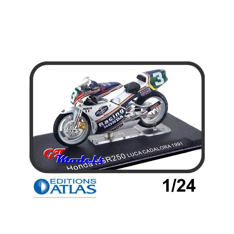 Honda NSR250 Luca Cadalora 1991 - Edition Atlas Moto GP miniatuur 1:24