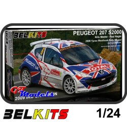 Peugeot 207 S2000 Ieper 2009 - Belkits modelbouwpakket 1:24