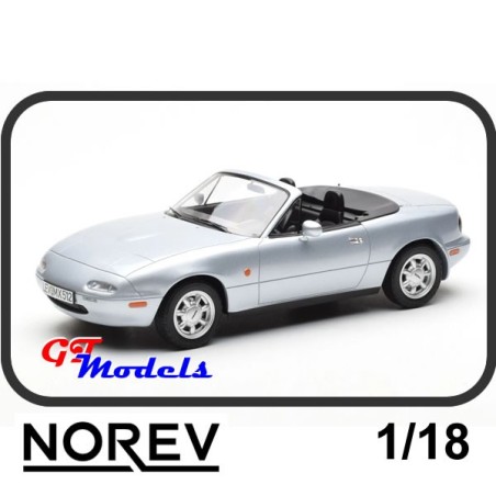 Mazda MX-5 NA 1989 Silver - Norev 188023 modelauto 1:18