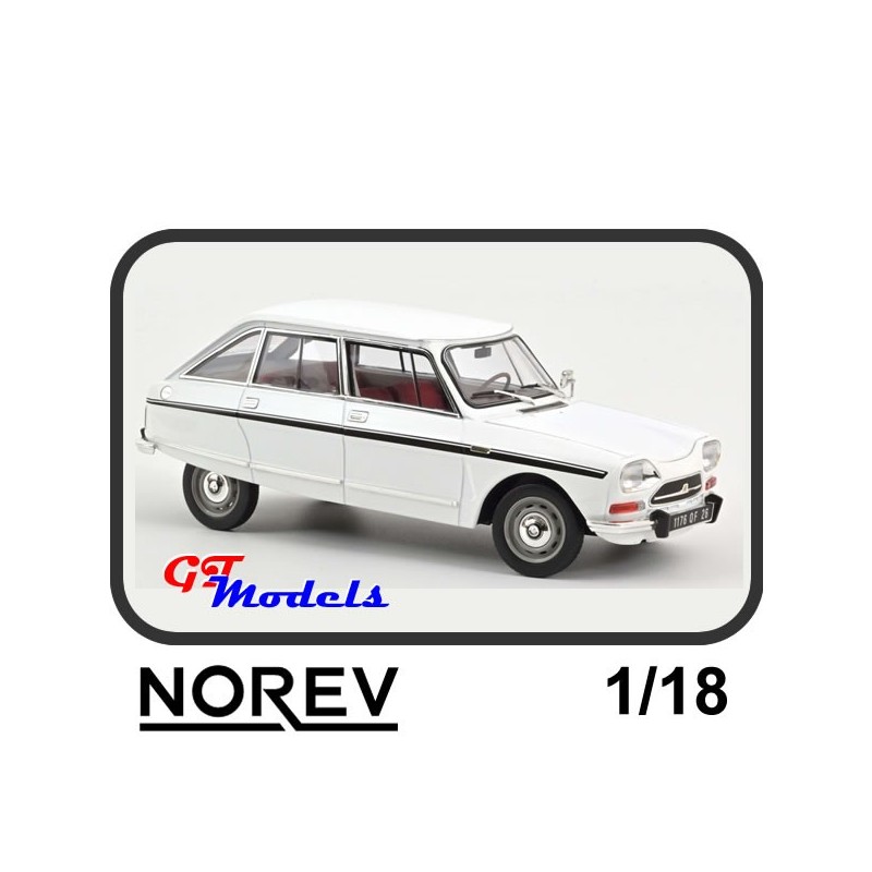 Citroen Ami Super 1974 Wit - Norev 181679  modelauto 1:18