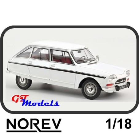 Citroen Ami Super 1974 Wit - Norev 181679  modelauto 1:18