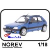 Peugeot 205 1.9 GTi Miami Blue 1992 - Norev 184844 modelauto 1:18