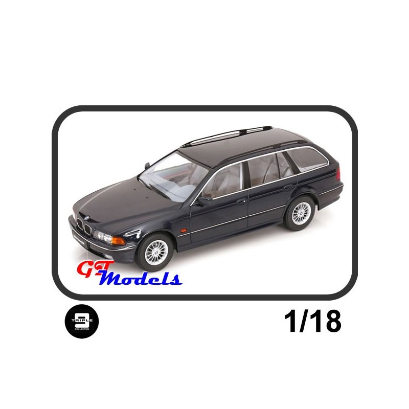 BMW 5 Serie Touring (E39) 1998 blauw - Triple9 modelauto 1:18