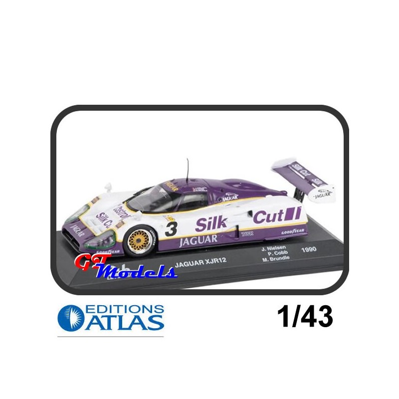 Jaguar -Silk Cut -XJR12 24 Le Mans 1990 - Edition Atlas miniatuur auto 1:43