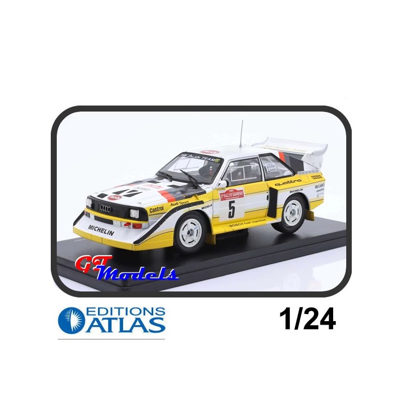 Audi S1 Quattro - Rohrl - San Remo Rally 1985 - Edition Atlas modelauto 11:24