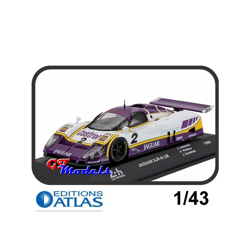 Jaguar XJR9 Jan Lammers - Le Mans 1988 - Edition Atlas miniatuur auto 1:43