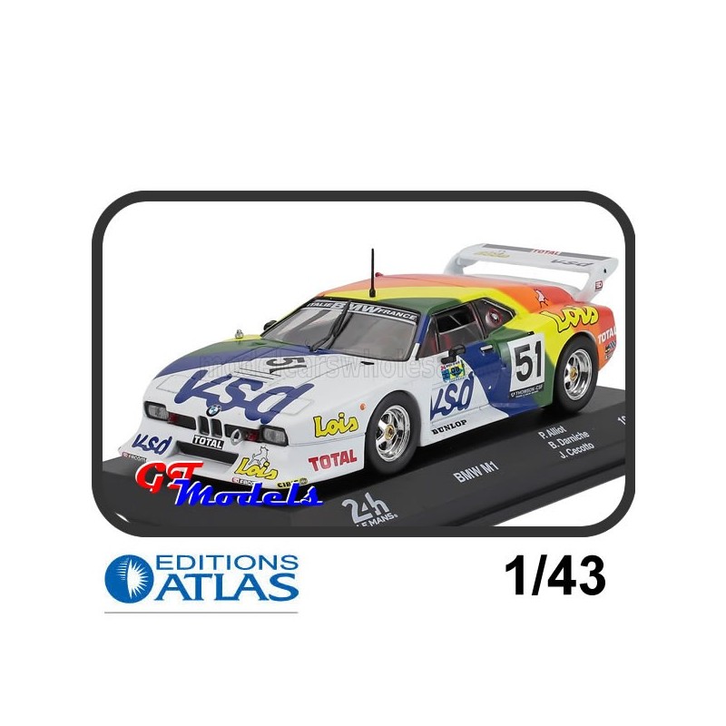 BMW - M1 M88 - Oreca - Le Mans 1981 - Edition Atlas miniatuur auto 1:43