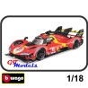Ferrari 499P nr51 Le Mans 2023 - Burago modelauto 1:18