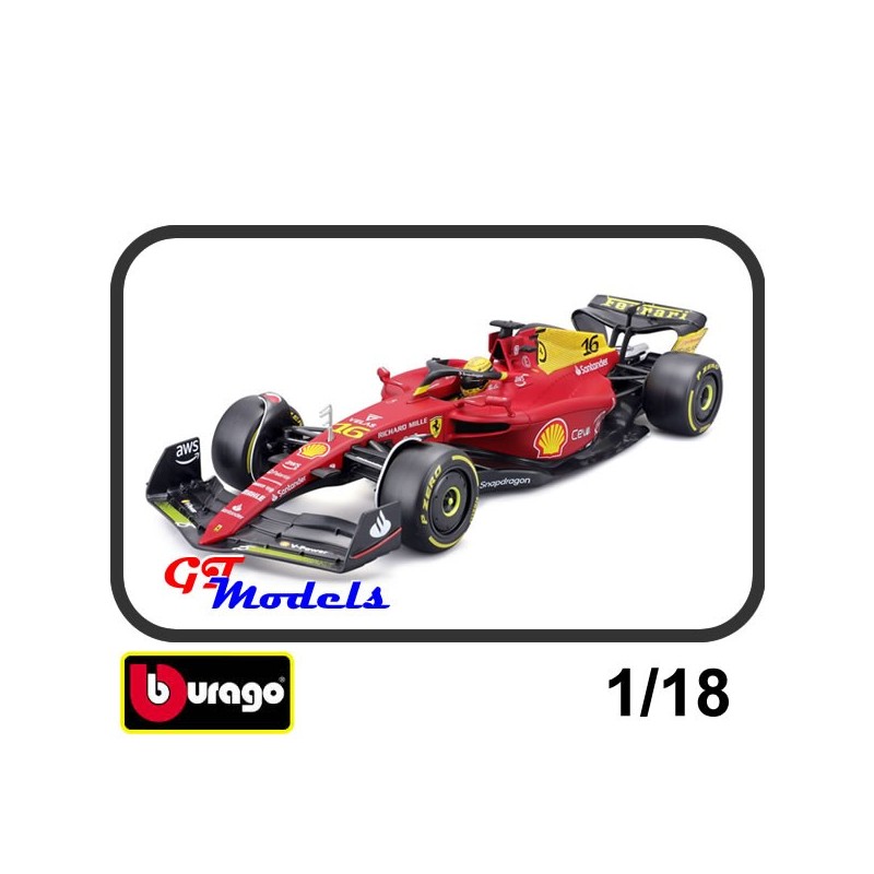 Ferrari F1-75 Monza 2022 Leclrec - Burago modelauto 11:18