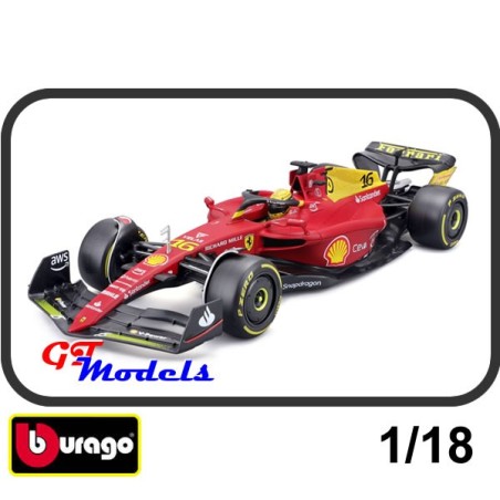 Ferrari F1-75 Monza 2022 Leclrec - Burago modelauto 11:18