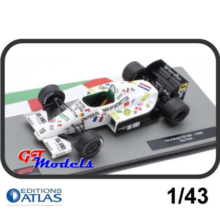 Toleman TG185 Teo Fabi 1985 - Edition Atlas Formule 1 miniatuur 1:43