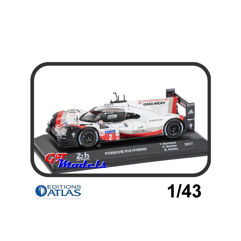 Porsche 919 Hybrid  2017 Le Mans - Edition Atlas miniatuur 1:43