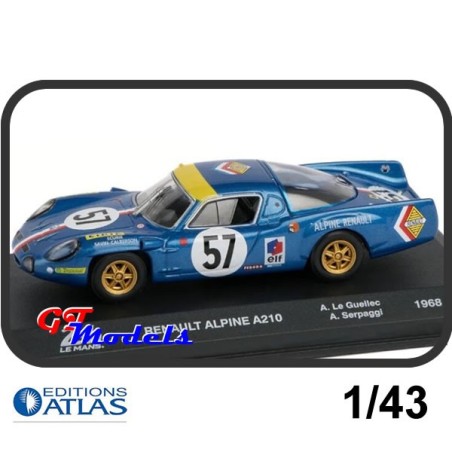 Renault Alpine A210 Le Mans 1968 - Edition Atlas miniatuur auto 1:43