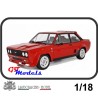 Fiat 131 Abarth rood - Laudo Racing modelauto 1:18