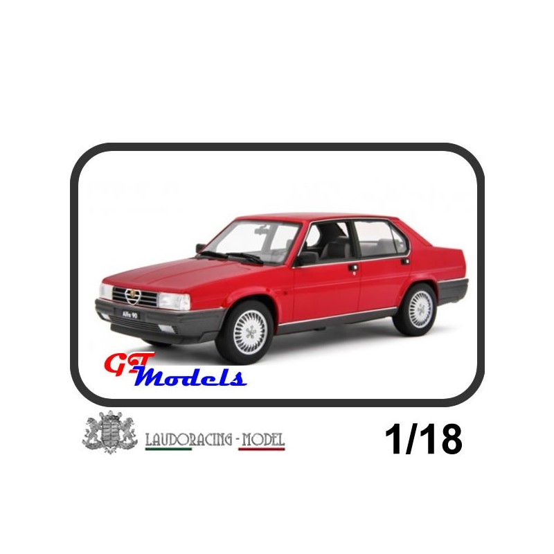 Alfa Romeo 90 2.5 Quadrifoglio 1985 Rood - Laudo Racing modelauto 1:18