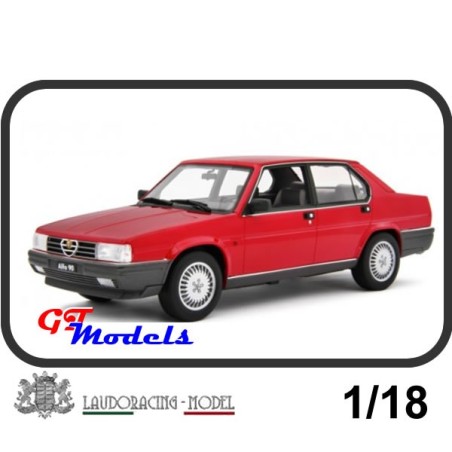Alfa Romeo 90 2.5 Quadrifoglio 1985 Rood - Laudo Racing modelauto 1:18
