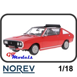 Renault 17 Gordini Découvrable 1975 Rood - Norev modelauto 1:18