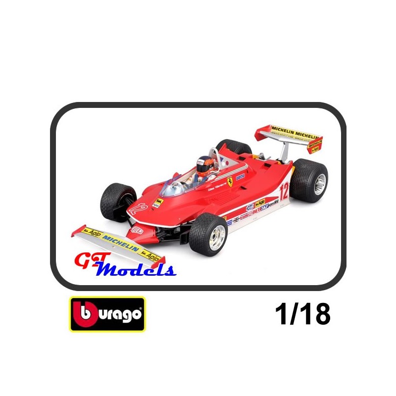 Ferrari T312/4 Villeneuve - Watkins Glen 1979 - Burago F1 modelauto 1:18