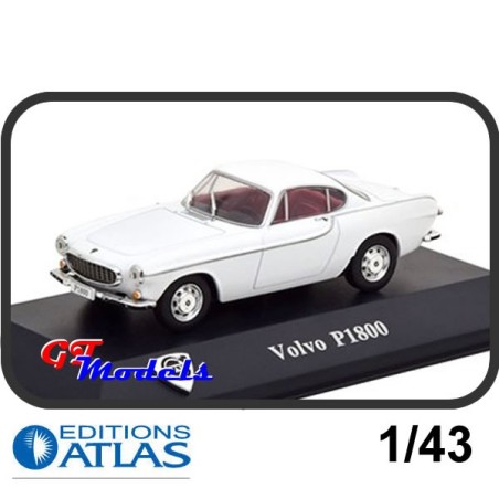 Volvo P1800 Wit 1961 - Edition Atlas (8506003) miniatuur auto 1:43