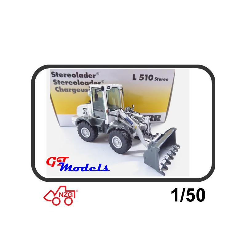 Liebherr L510 stereo - NZG miniatuur graafmachine 1:50