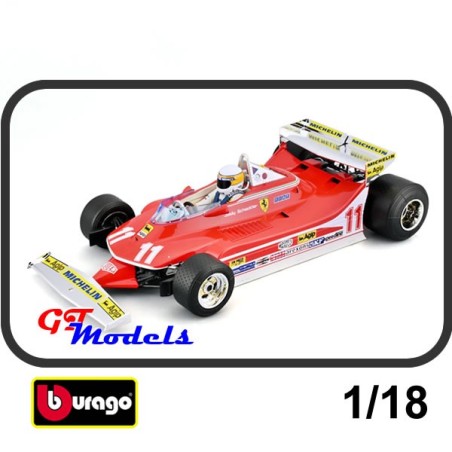 Ferrari T312/4 Scheckter - Monaco 1979 - Burago F1 modelauto 1:18