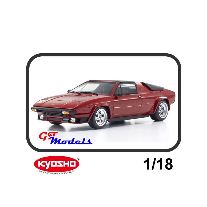 Lamborghini Silhouette Coupé 1976 rood - Kyosho resin modelauto 1:18