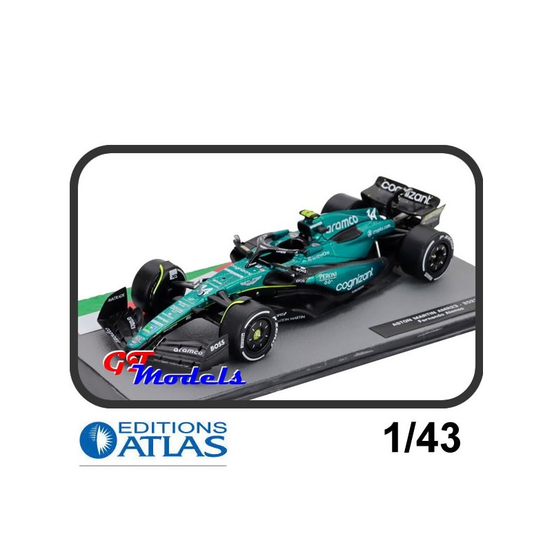 Aston Martin AMR23 Alonso - Edition Atlas Formule 1 miniatuur 1:43