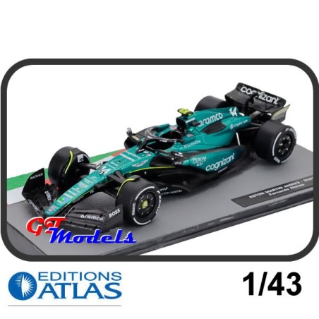 Aston Martin AMR23 Alonso - Edition Atlas Formule 1 miniatuur 1:43