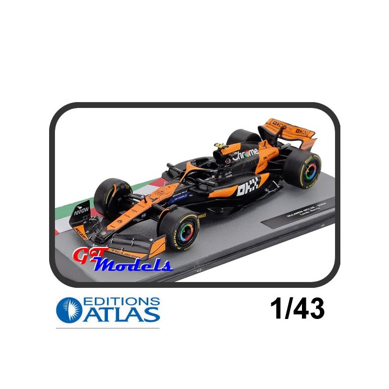 McLaren MCL38 - Norris 2024 - Edition Atlas Formule 1 miniatuur 1:43