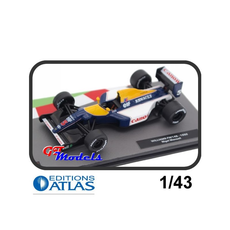 Williams Renault FW14B - Mansell 1992 - Edition Atlas Formule 1 model 1:43
