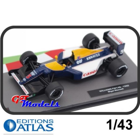 Williams Renault FW14B - Mansell 1992 - Edition Atlas Formule 1 model 1:43