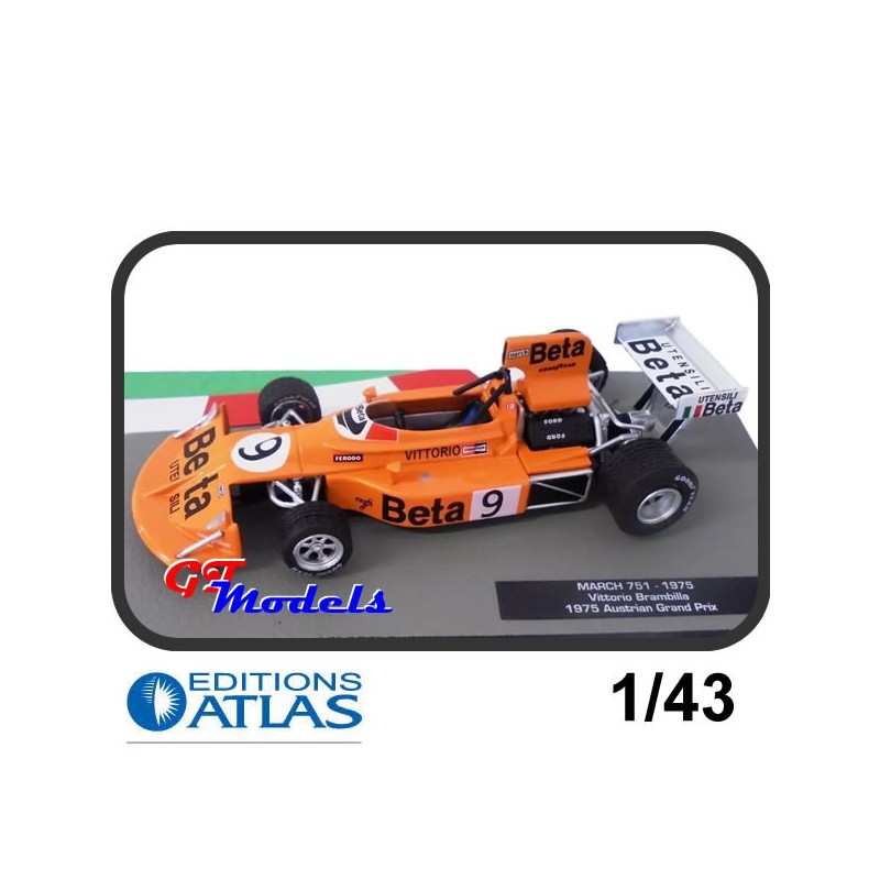 March 751 Brambilla 1975 - Edition Atlas F1 miniatuur 1:43
