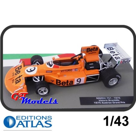 March 751 Brambilla 1975 - Edition Atlas F1 miniatuur 1:43