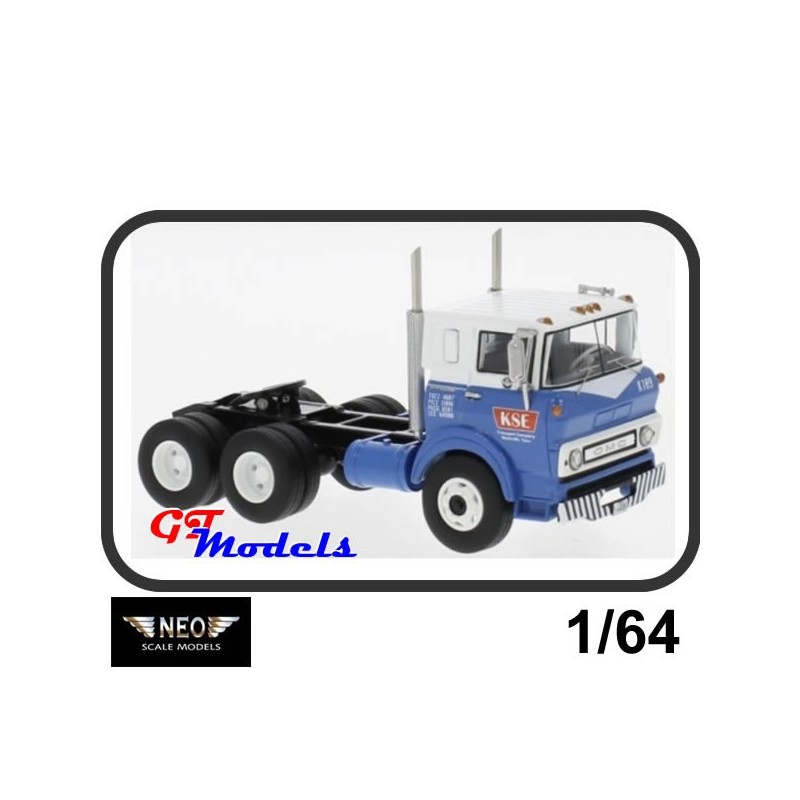 GMC Steel Tilt Cab Sleeper 1964 - Neo miniatuur truck (64080)   1:64