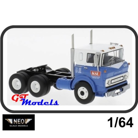 GMC Steel Tilt Cab Sleeper 1964 - Neo miniatuur truck (64080)   1:64